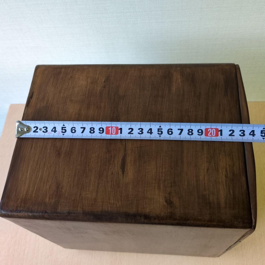 木製 3段 小物入れ 昭和レトロ　アンティーク　裁縫道具付