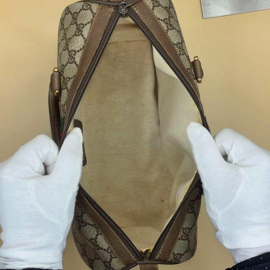 GUCCI オールドグッチ GG柄 シェリーライン ミニボストン