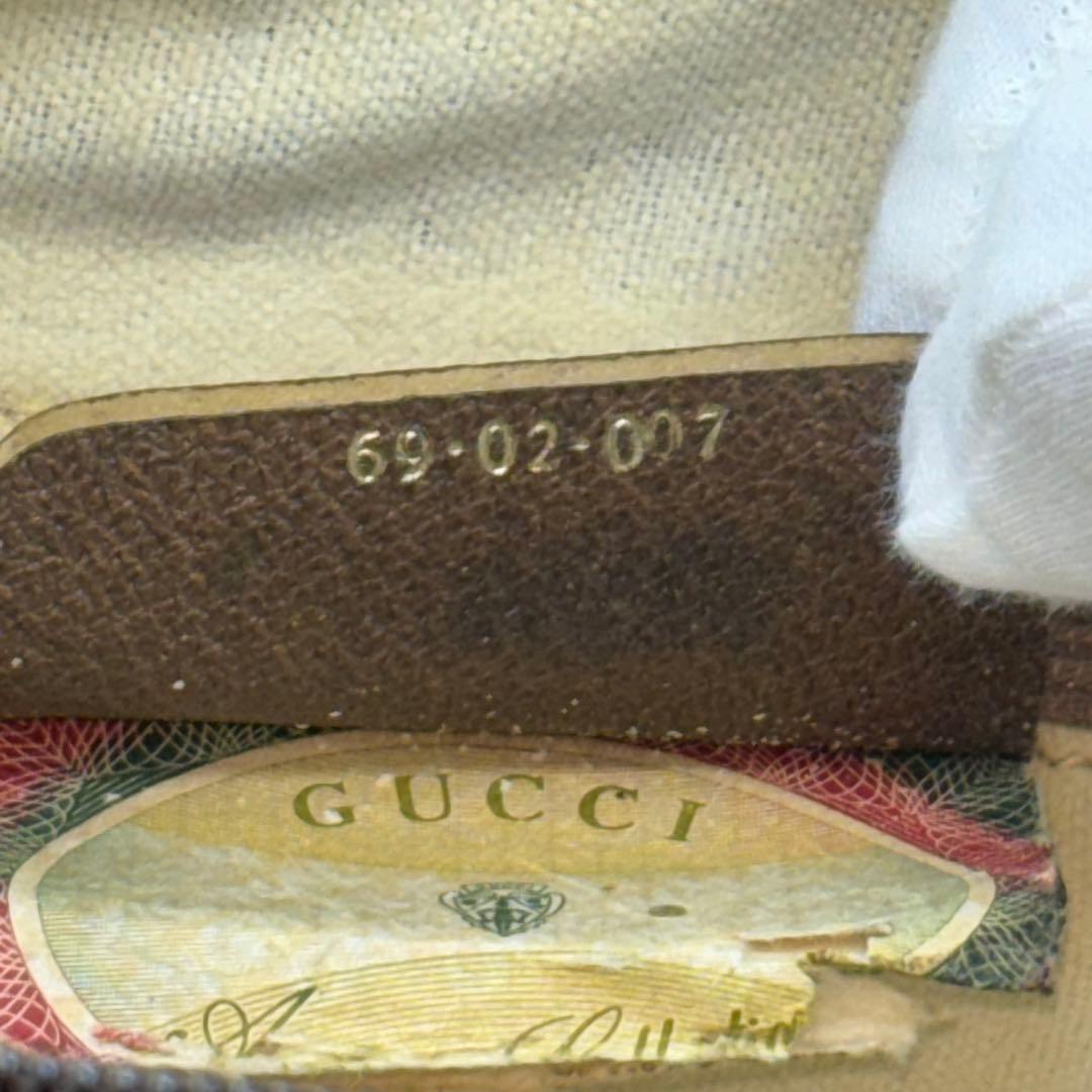 GUCCI オールドグッチ GG柄 シェリーライン ミニボストン
