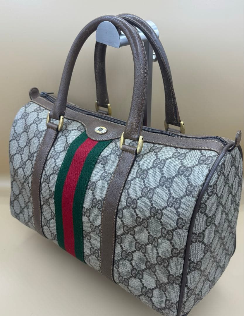 GUCCI オールドグッチ GG柄 シェリーライン ミニボストン