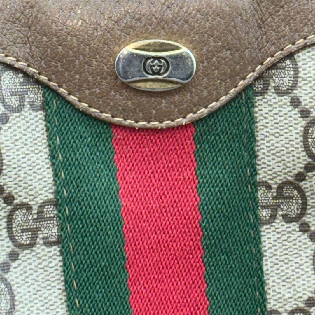 GUCCI オールドグッチ GG柄 シェリーライン ミニボストン