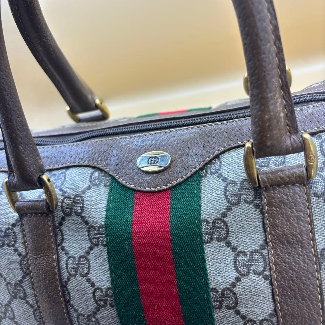 GUCCI オールドグッチ GG柄 シェリーライン ミニボストン