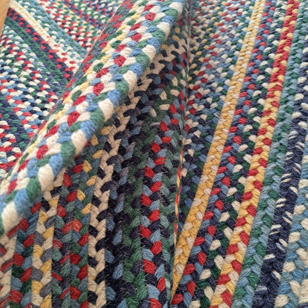 ■美品■L.L.Bean/ブレイド•ウール•ラグ by Capel社