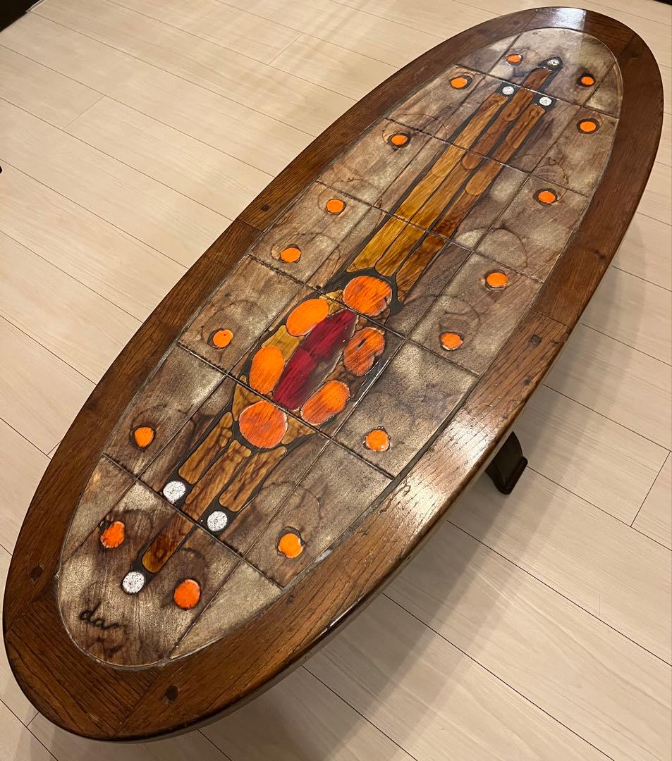 フランスビンテージ　テーブル　タイルトップ　Lloyd’s Antiques