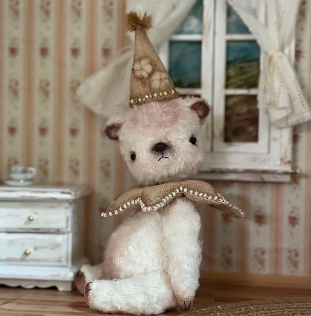 愛おしいマシュマロちゃん テディベア アーティストベア 海外作家様 くま