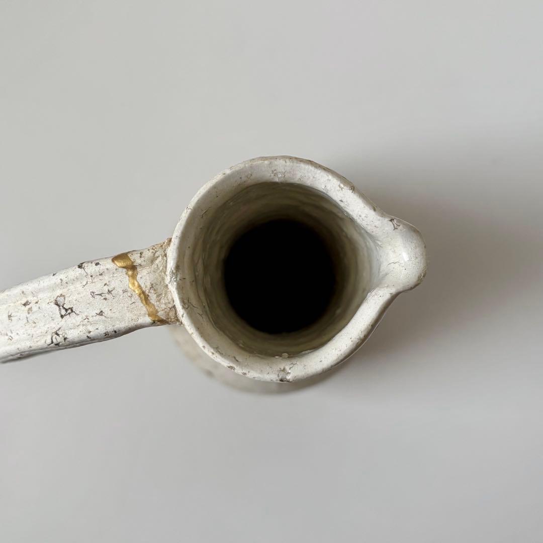 未使用品 内田京子 加彩 ピッチャー 花器 花瓶 フラワーベース 内田鋼一