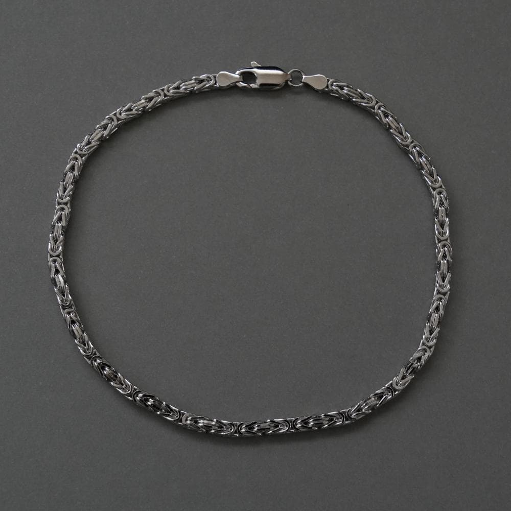 ITARY925刻印有 シルバー チェーンブレスレット イタリアンジュエリー