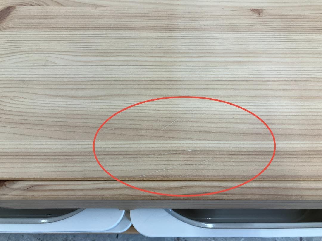 IKEA　シェルフ　TROFAST　キャスター付き　収納ケース付き　ブラウン ②