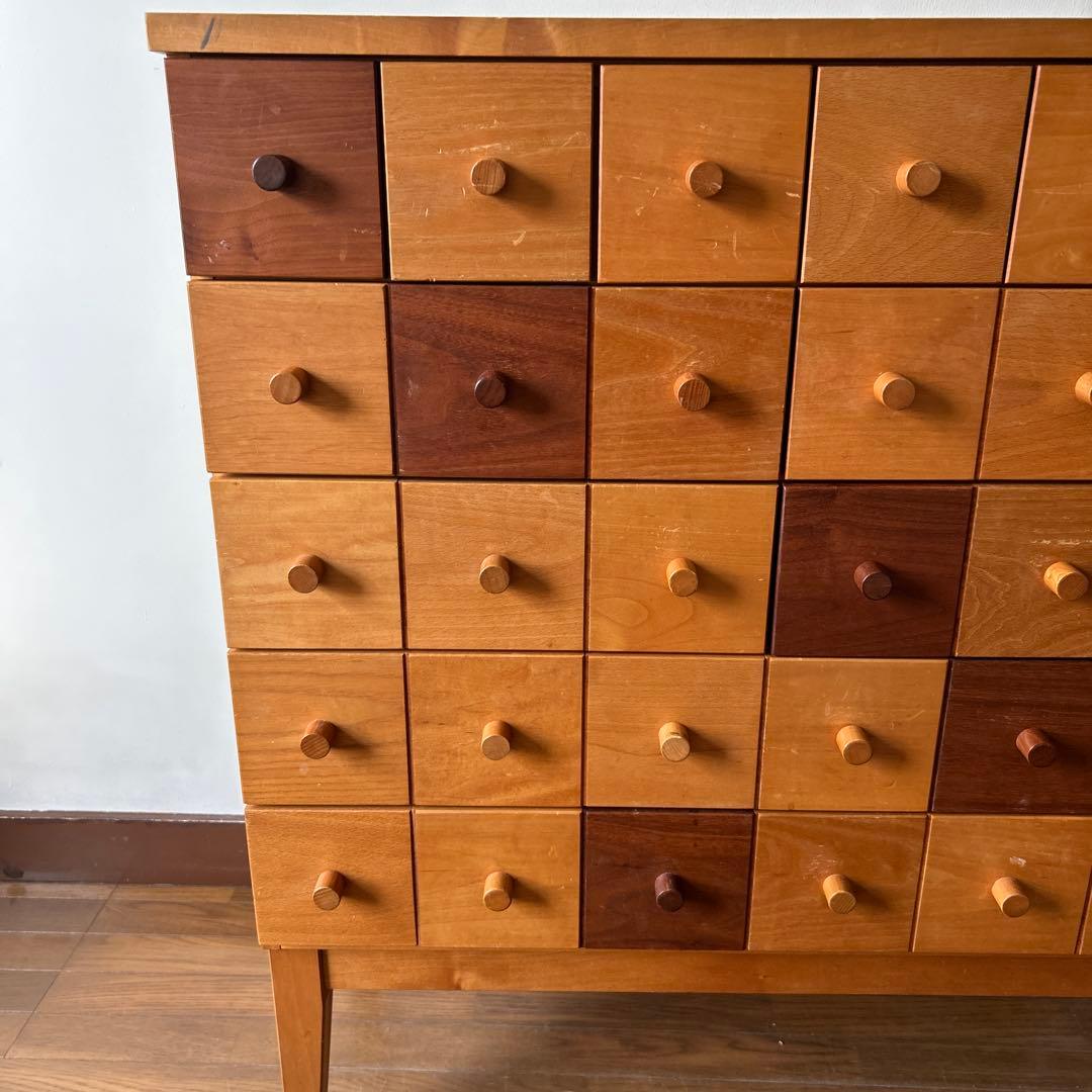 【希少】木製 多段チェスト 12杯 引き出し付き 幅75×奥行32.5×高さ90