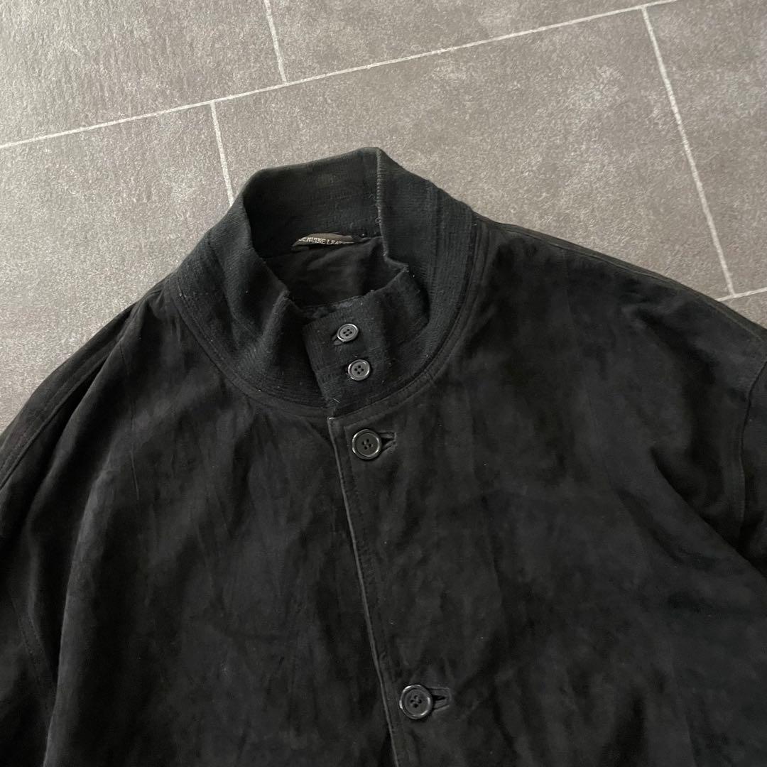 -90's 本革 A-1 suede leather バルスターブルゾン 黒
