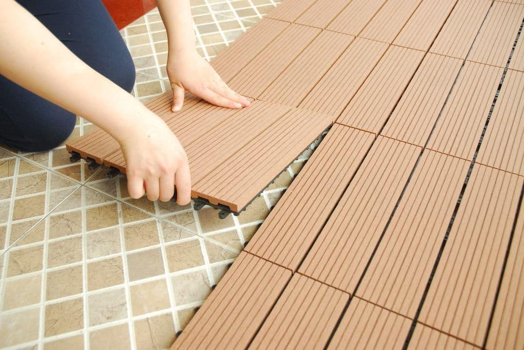 ウッドデッキ diy 樹脂 27枚 人工木 ウッドパネル ウッドタイル