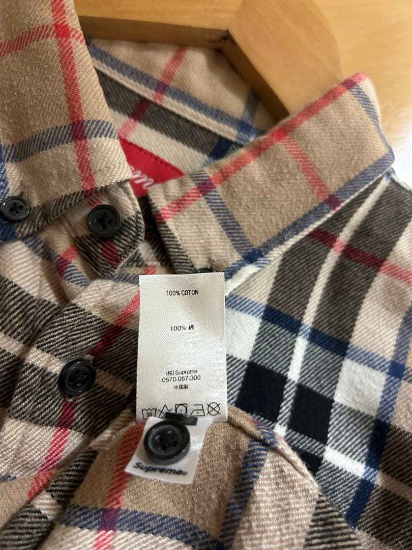 トップス SUPREME Tartan L/S Flannel Shirt
