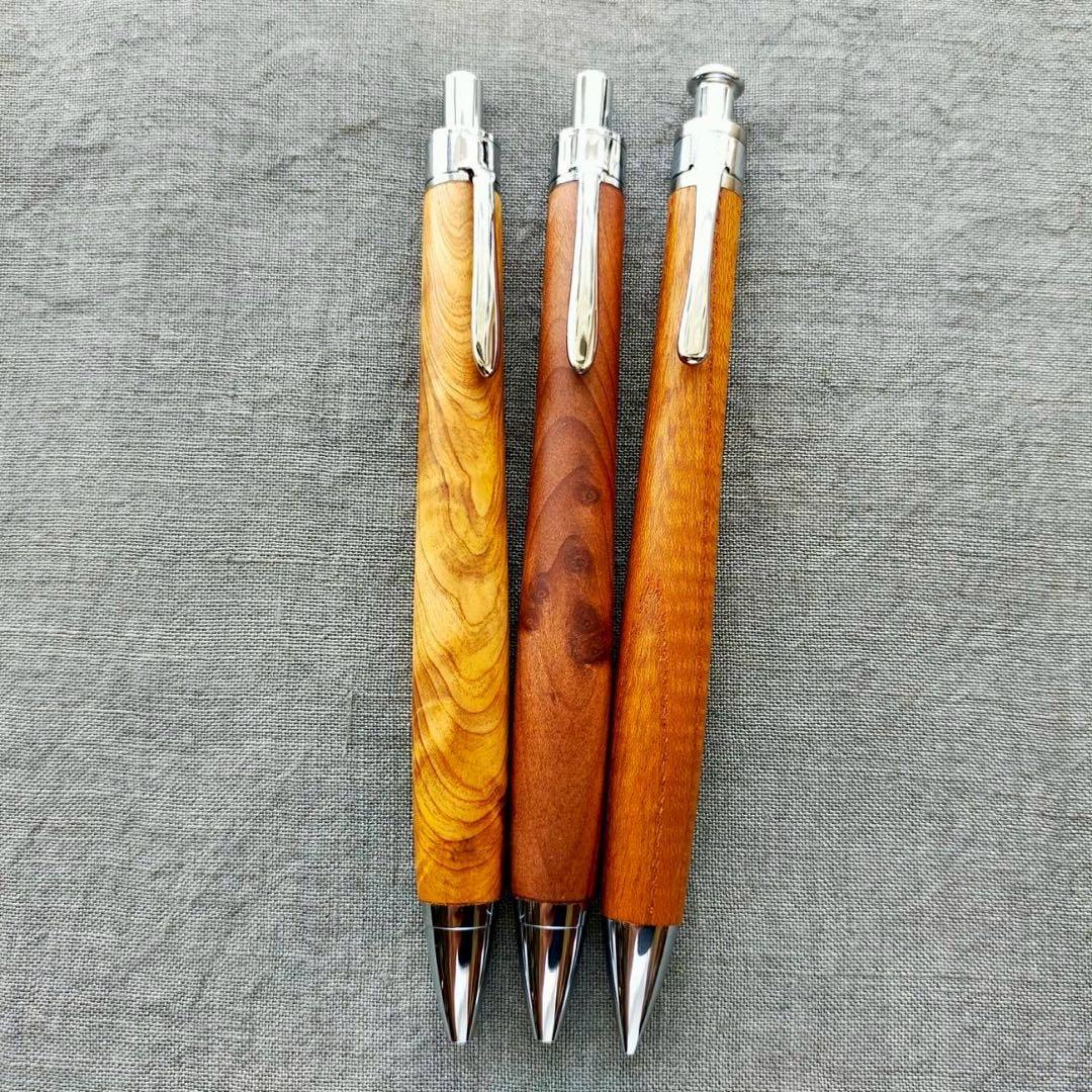 【専用】　屋久杉　光明杢　KATO201 ボールペン　シルバー