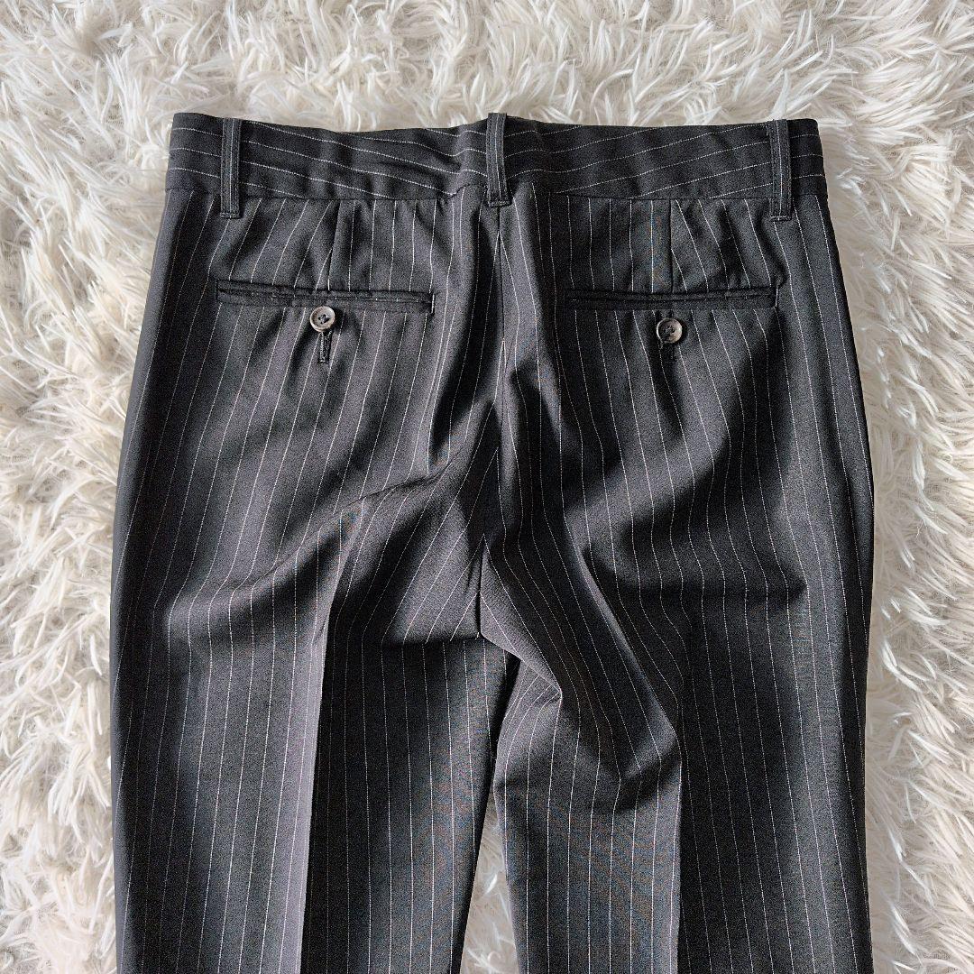 日本製 セオリーリュクスꕤストレッチ セットアップ ストライプジャケット パンツ