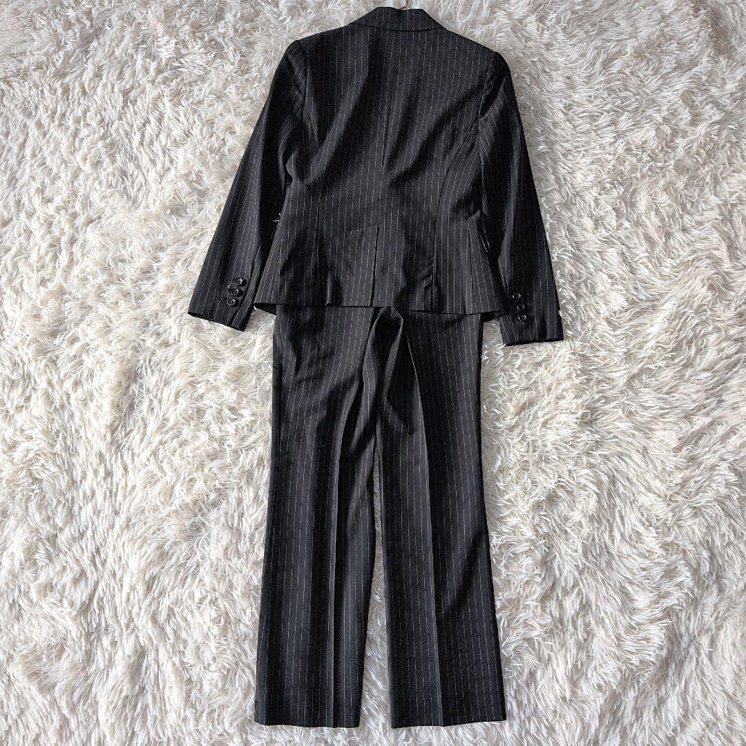 日本製 セオリーリュクスꕤストレッチ セットアップ ストライプジャケット パンツ