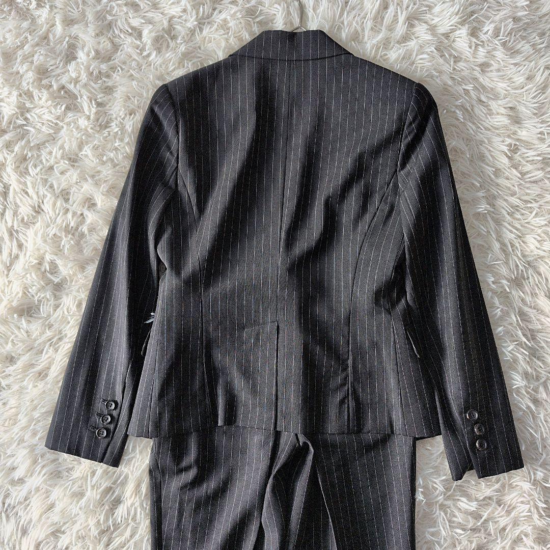 日本製 セオリーリュクスꕤストレッチ セットアップ ストライプジャケット パンツ