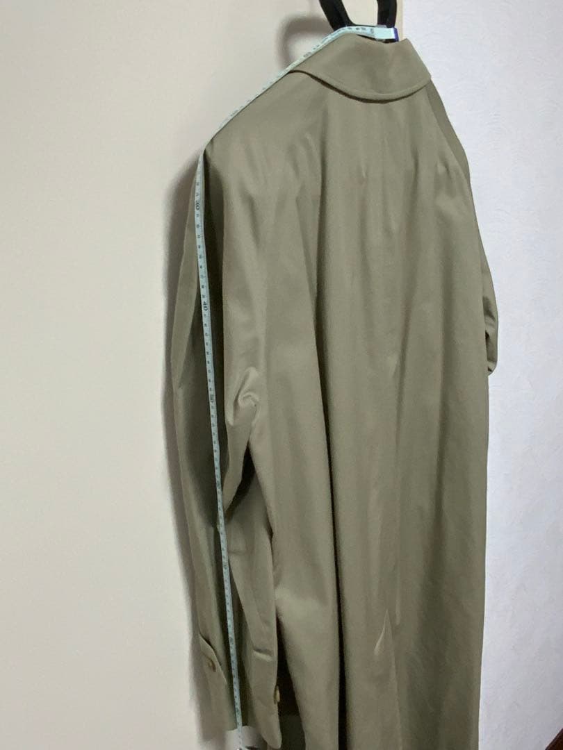 バーバリーロンドン　ステンカラーコート　ノバチェック　玉虫　XL相当