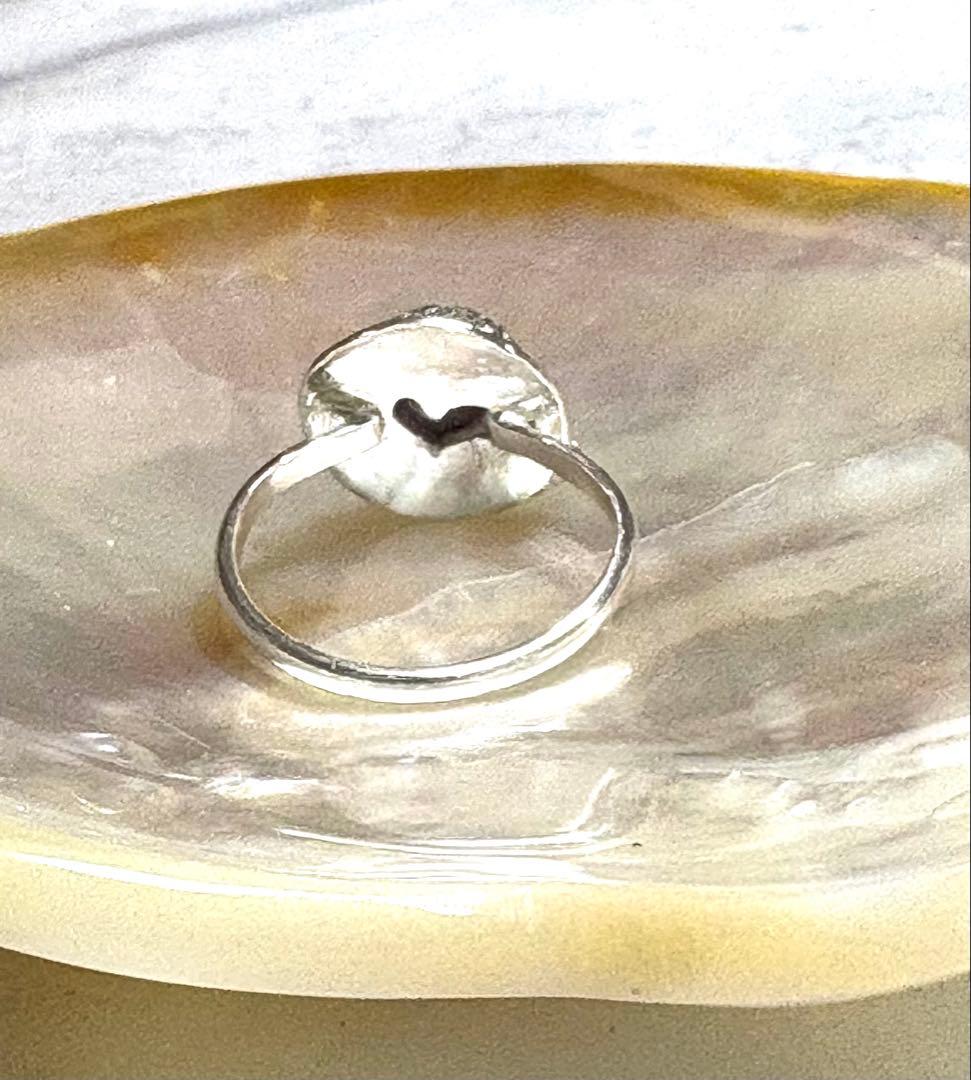 スタールビーシルバー手彫りリング