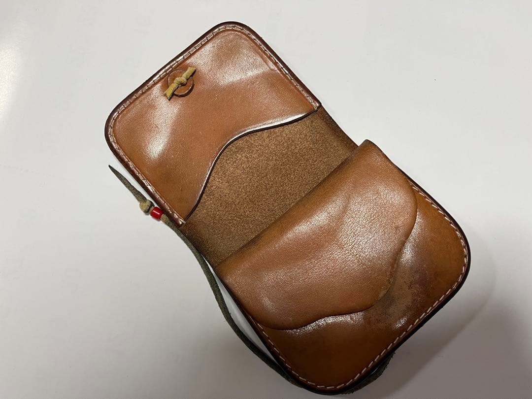 ゴローズ　角型小銭入れ　サドル　レザー