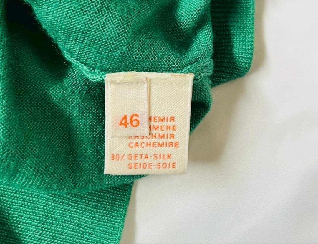 cruciani クルチアーニ カーディガン グリーン カシミア シルク 緑