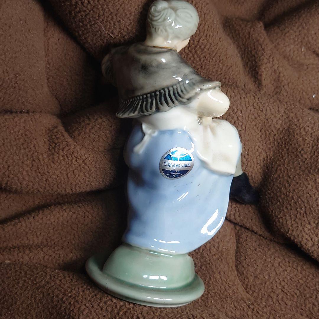 アイリッシュポーセリン★陶器人形2体セット当時物★三越取扱い品 送料無料