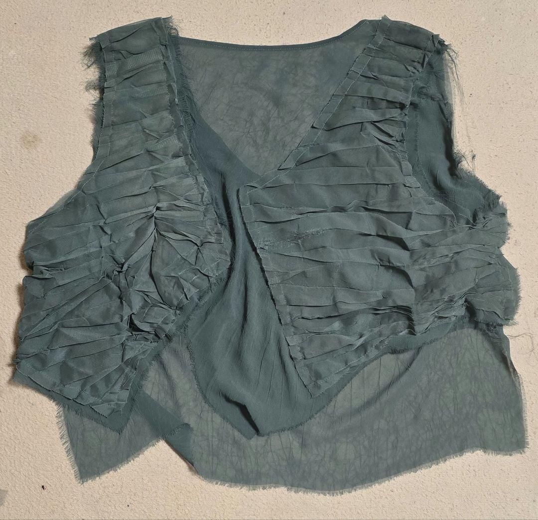 ヨウジヤマモト　変形シフォンタンクトップ
