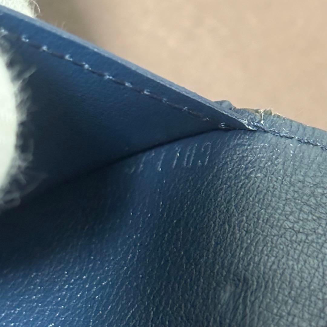 ルイヴィトン トリヨン ポルトフォイユ ブラザ 長財布 ネイビー