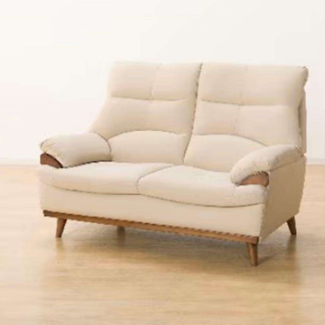 【直取引希望　大井町】ニトリ　合成皮革ソファ　PD02-2 Nシールド BE