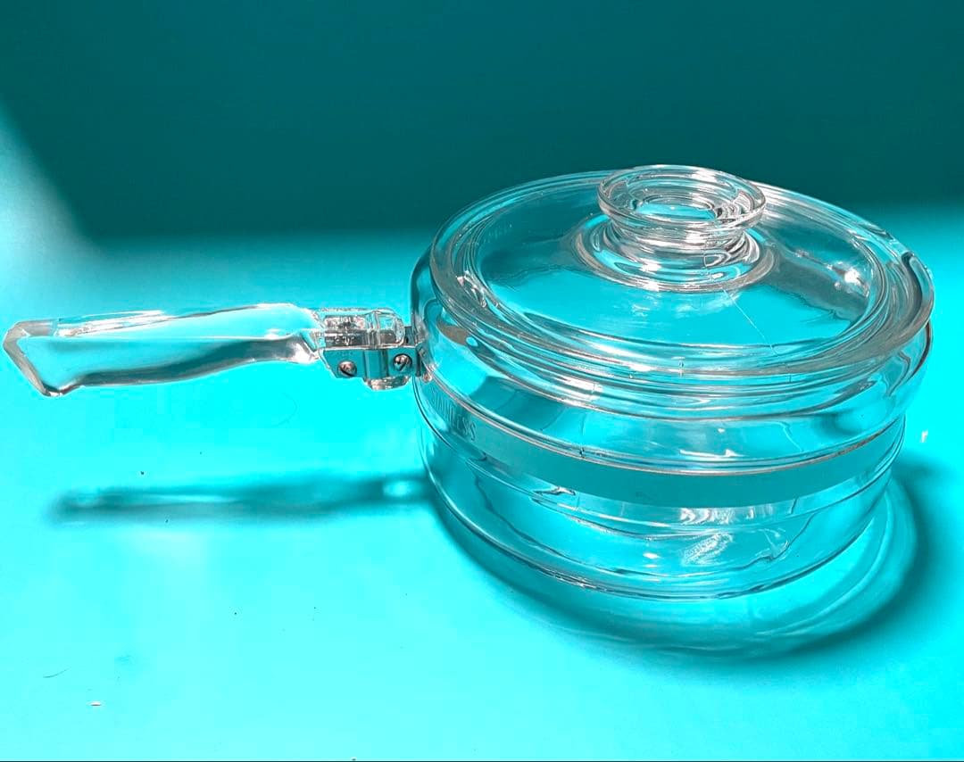 【希少★ヴィンテージ】未使用　パイレックス　ガラス片手鍋