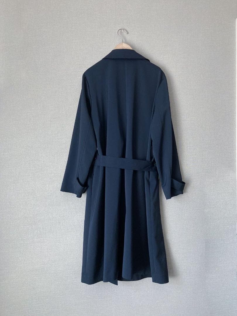 【美品♪】INDIVI サッシュベルト付きプレーントレンチコート 4XL相当