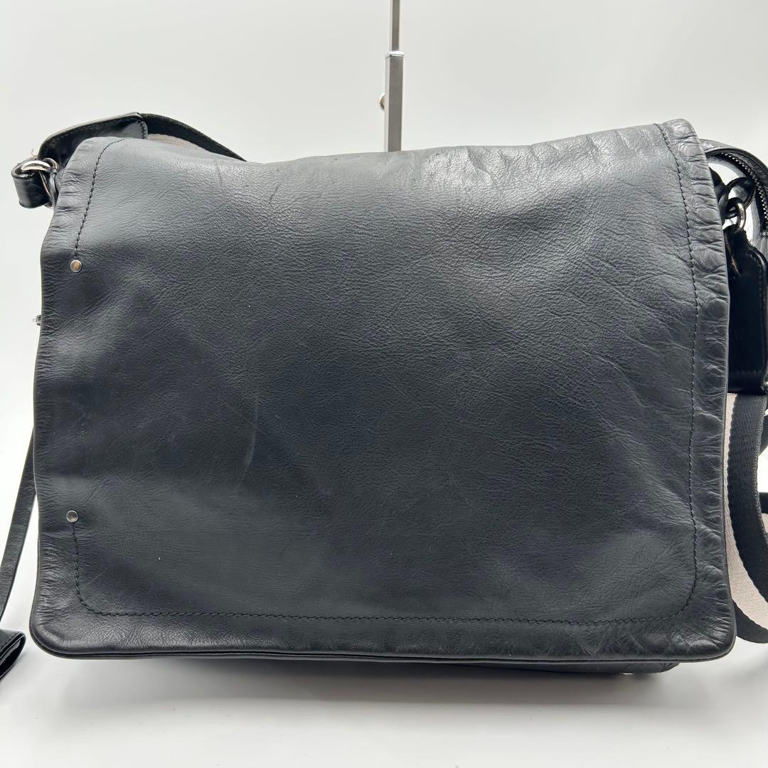 BALLYY メッセンジャーバッグ ショルダー 黒 A4収納可 トレスポ 大容量