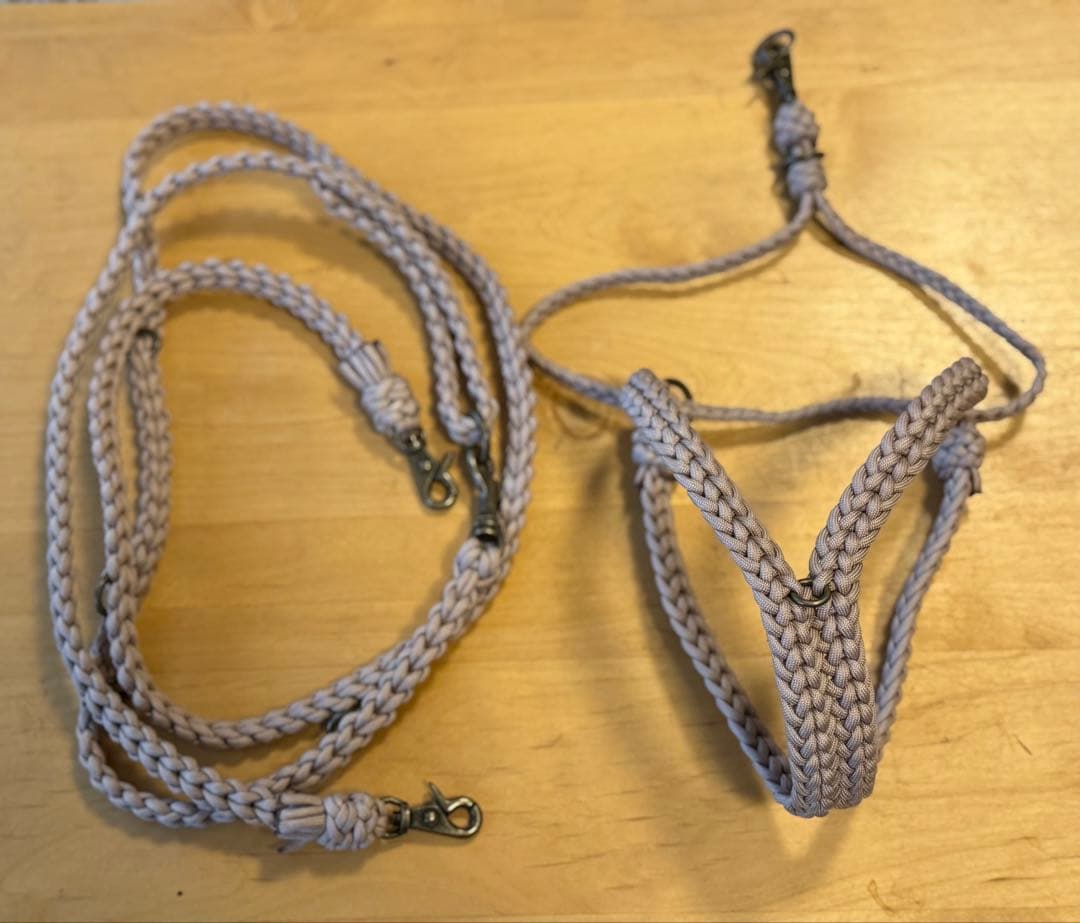 限定色ピンクベージュ✳︎ and hug.✳︎犬ハーネス＆多機能リード