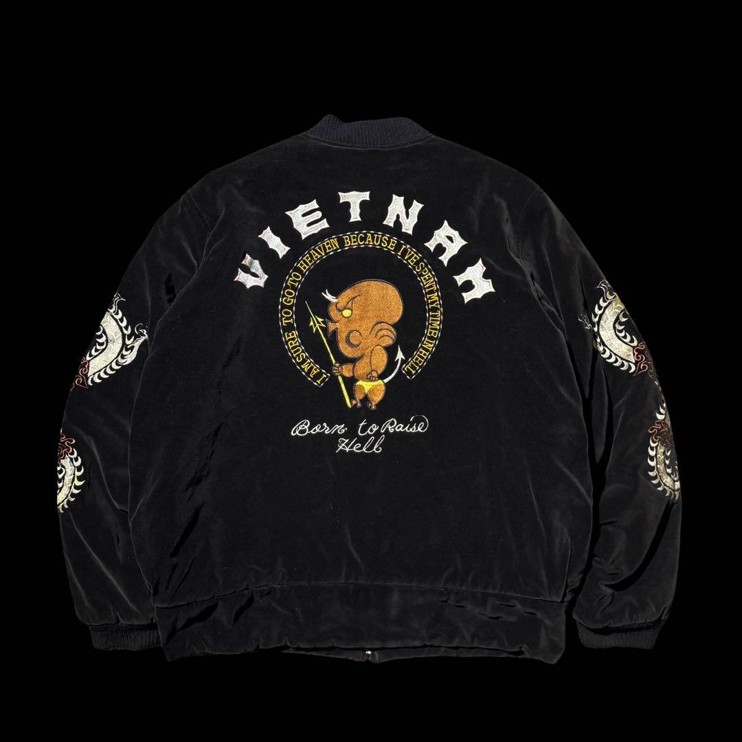 RARE! 90s houston 別珍 souvenir jacket