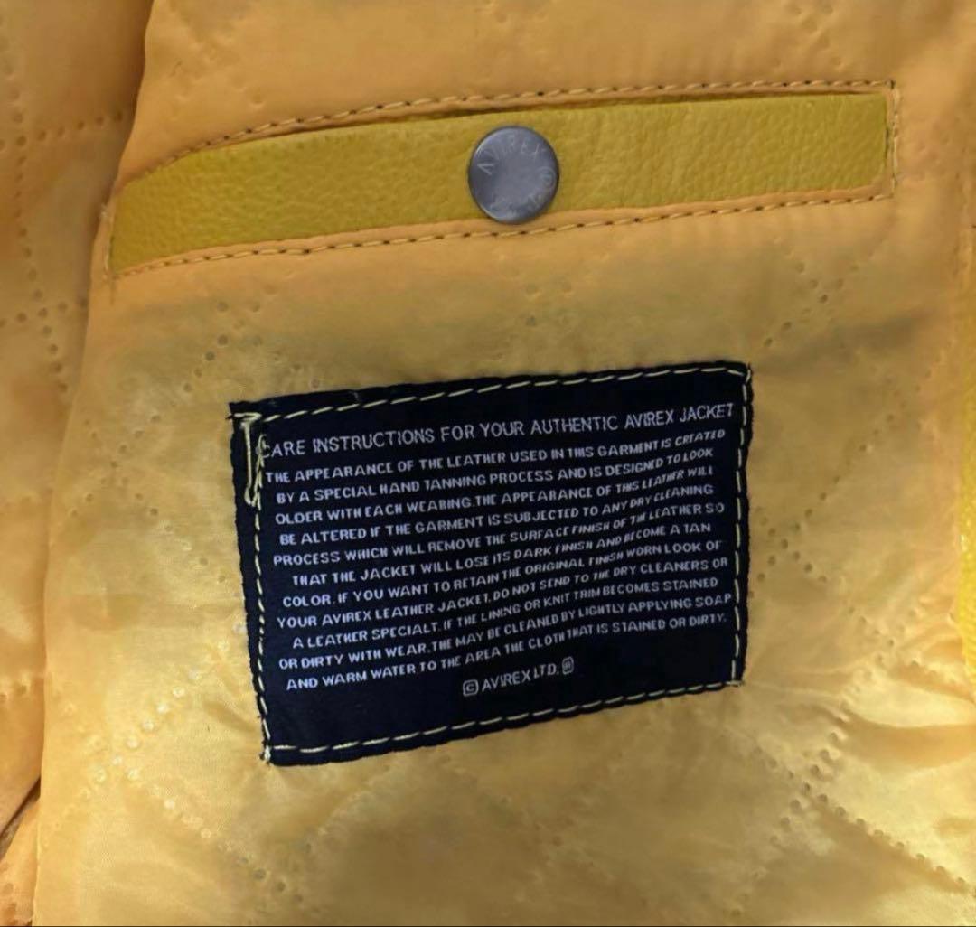 avirexレザージャケット