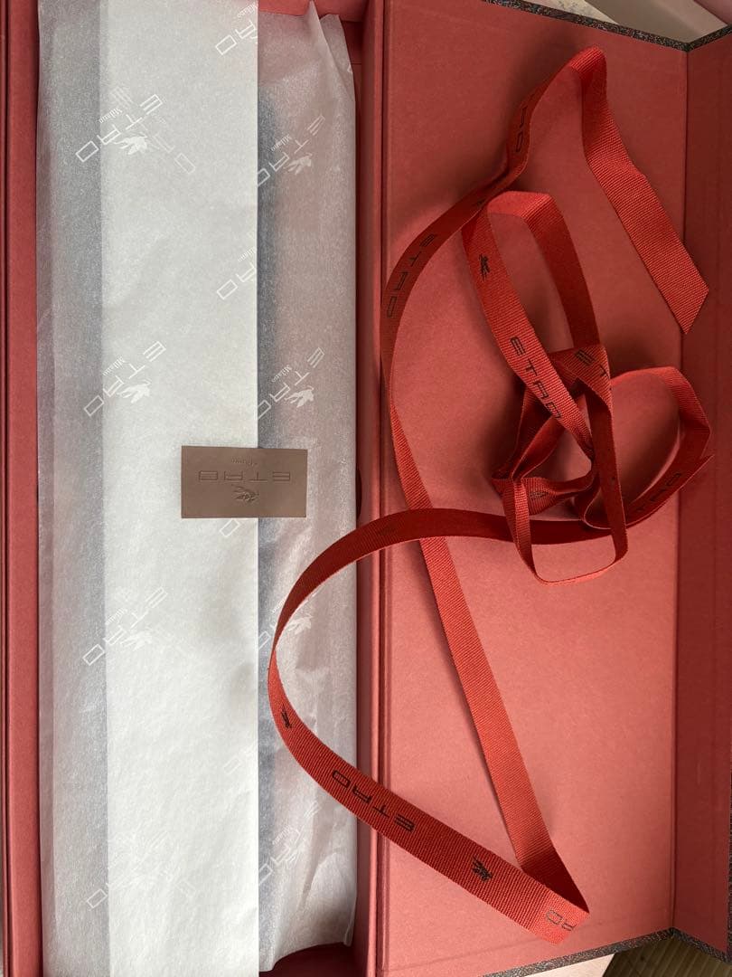 「新品未使用 」ETRO ペイズリー柄ジャガード生地シルクネクタイ