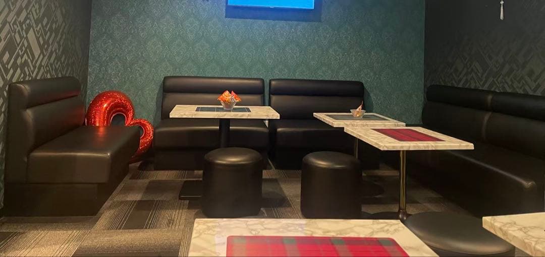 大理石風チェック柄センターテーブル