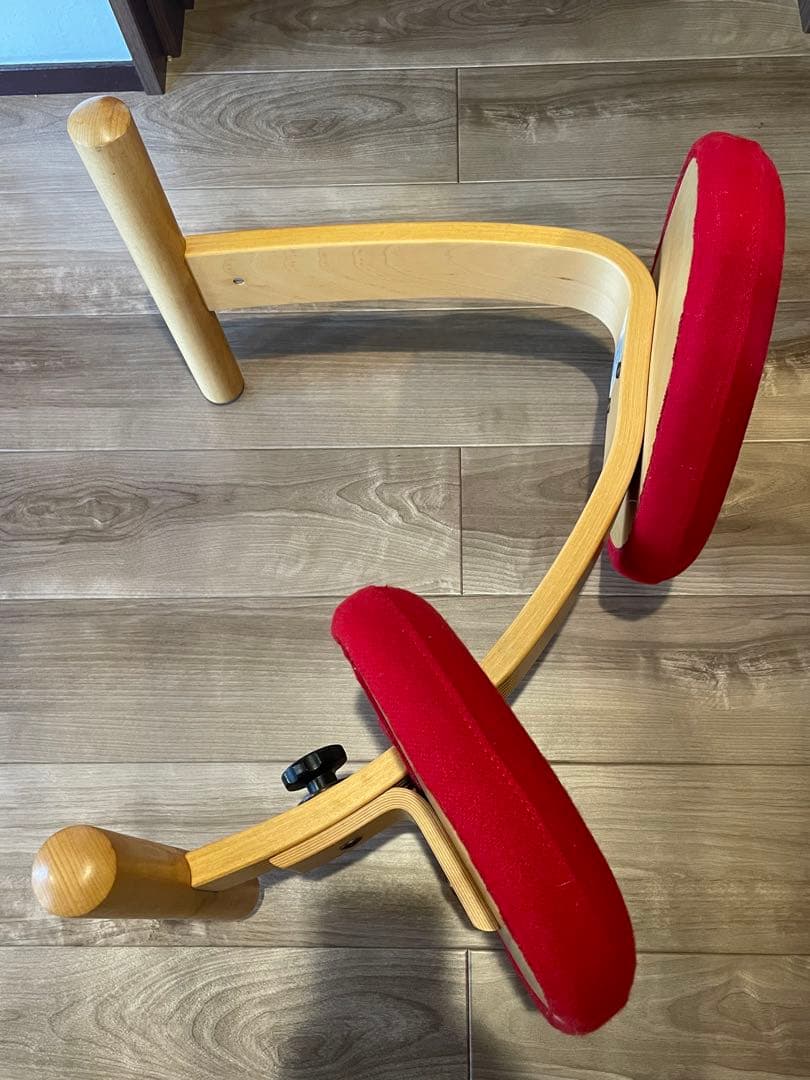 バランスラボ バランスチェア バランスイージー レッド (取説あり)