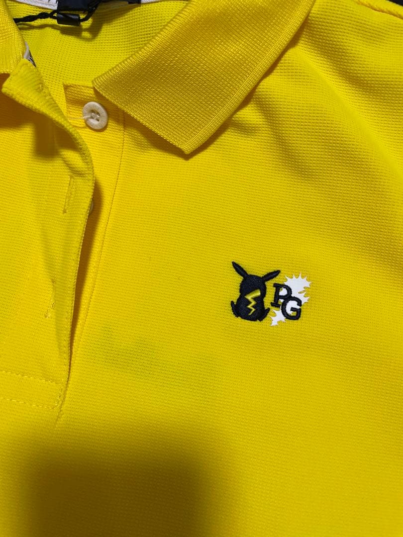 人気完売パーリーゲイツポケモンピカチュウ ボーダー調カノコ半袖ポロシャツサイズ2