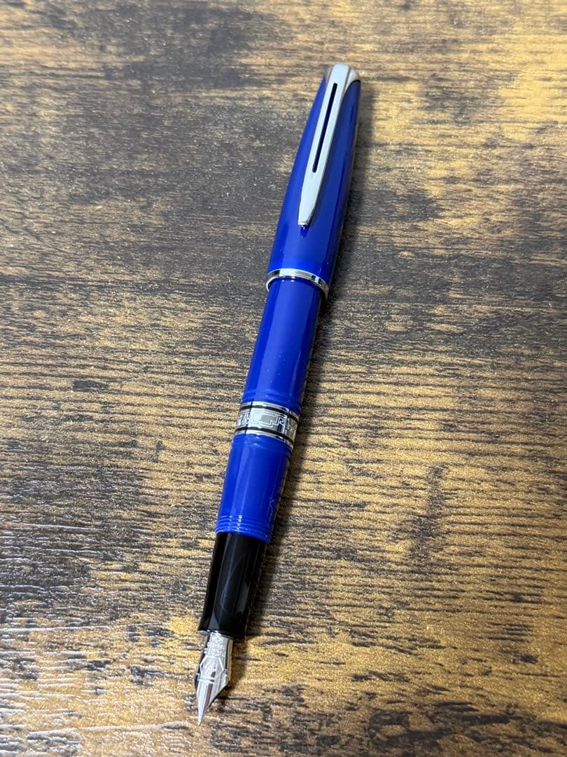 新品未使用　ウォーターマン チャールストン　万年筆 ブルー 18金　細字