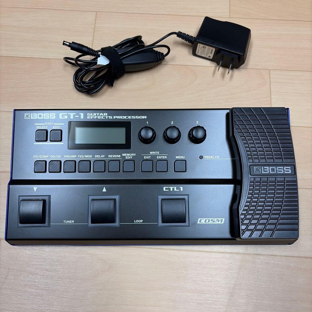 BOSS GT-1ギターエフェクター　アダプター付き