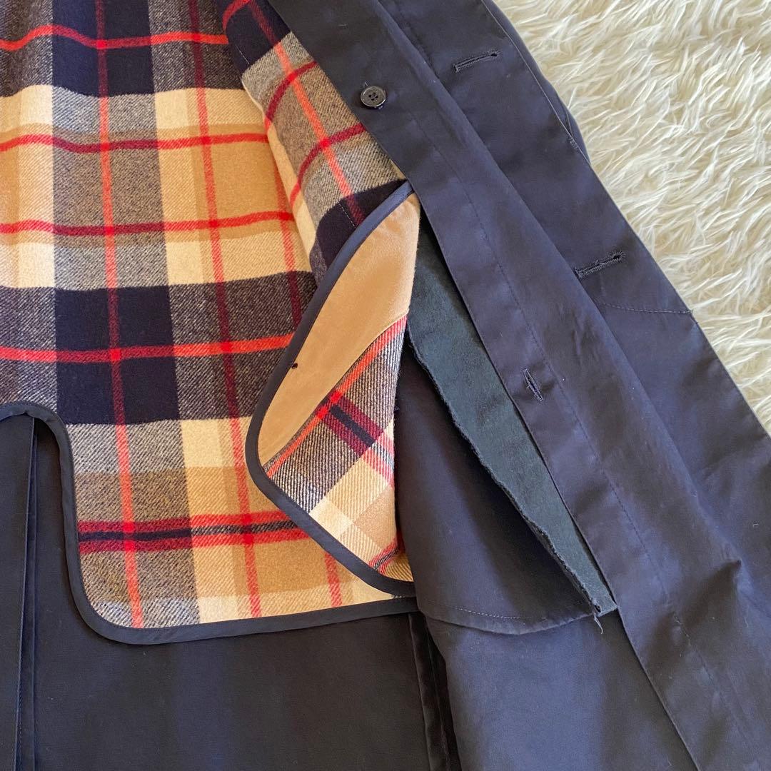 マッキントッシュ　ゴム引きコート　ライナー付き2way　ネイビー　38