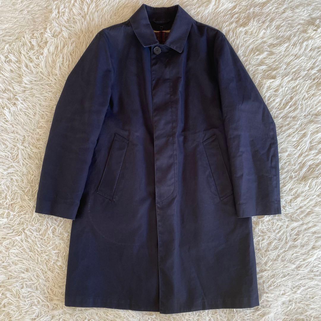 マッキントッシュ　ゴム引きコート　ライナー付き2way　ネイビー　38