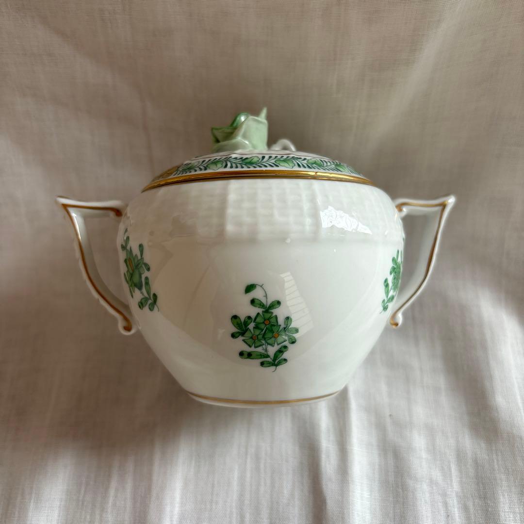 ヘレンド　クリーマー・ボンボニエール・トレーセット