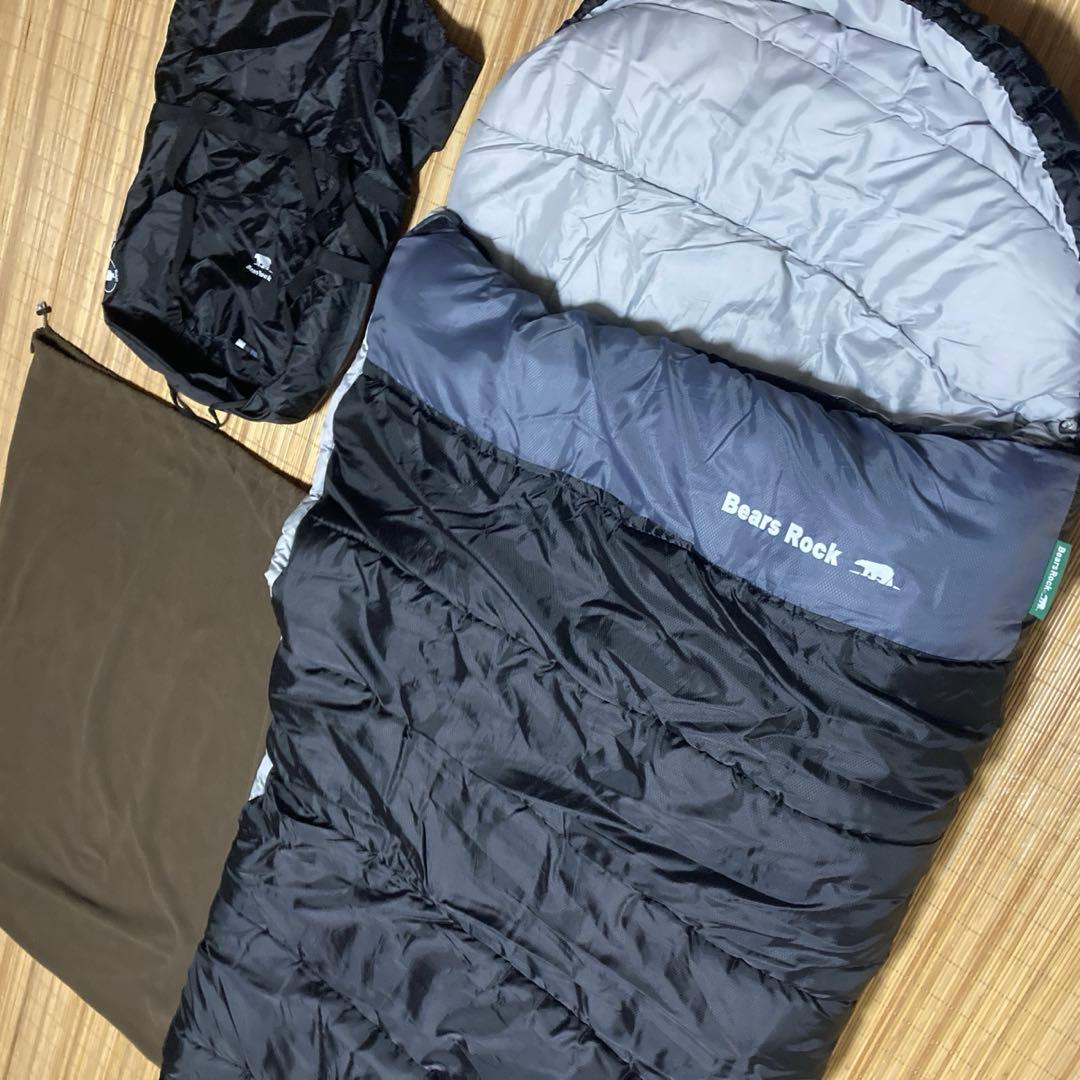 美品✨️Bears Rock 冬用ワイド寝袋 -30℃対応FX-503W 廃盤品