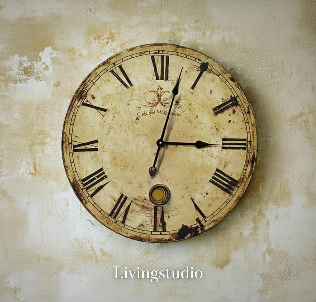 カフェ ラージクロック 時計 コベントガーデン シャビー BT-30