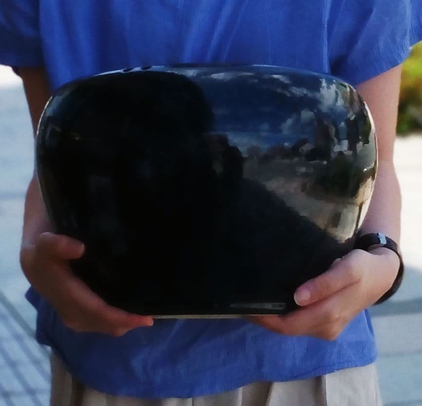 値下げ　火鉢　生子柄　信楽焼　10号　インテリア　和室　灰付き　ブルー