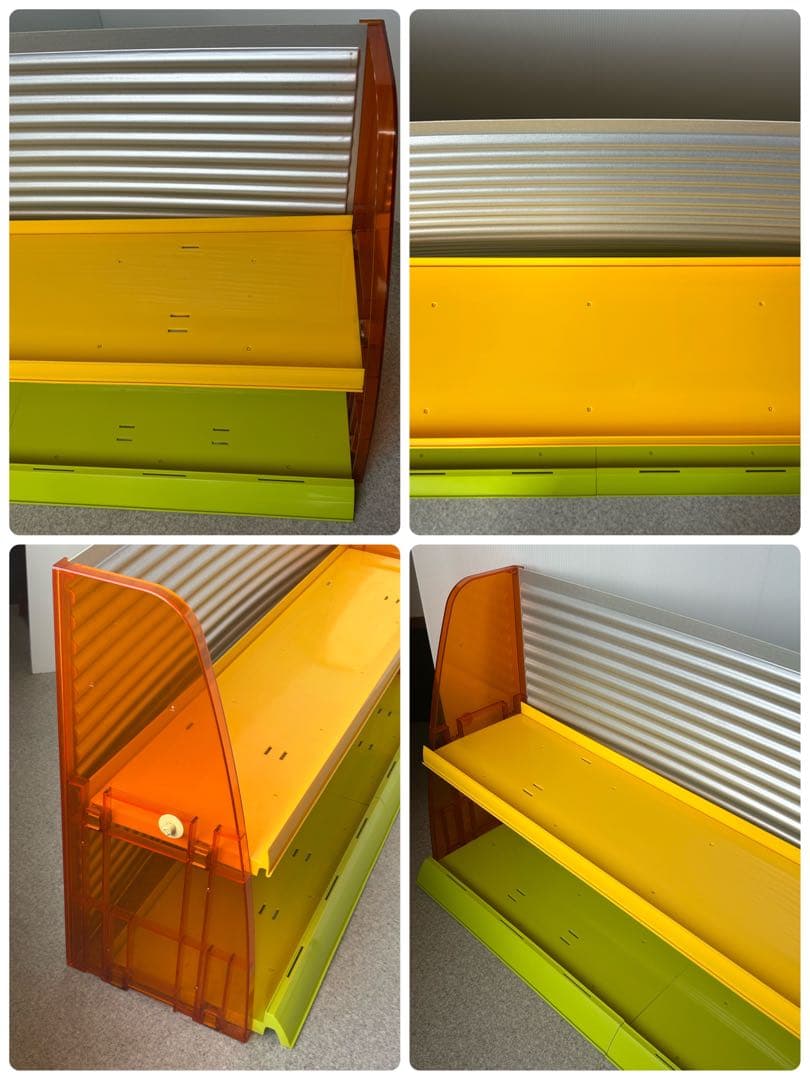 ヴィンテージ　プラスチック　アクリル　ラック　収納棚　スペースエイジ レトロ