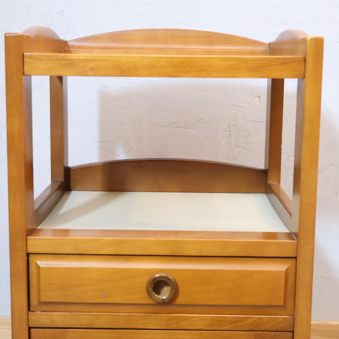 Karimoku カリモク家具 電話台 TEL台 ラック 木製キャビネット
