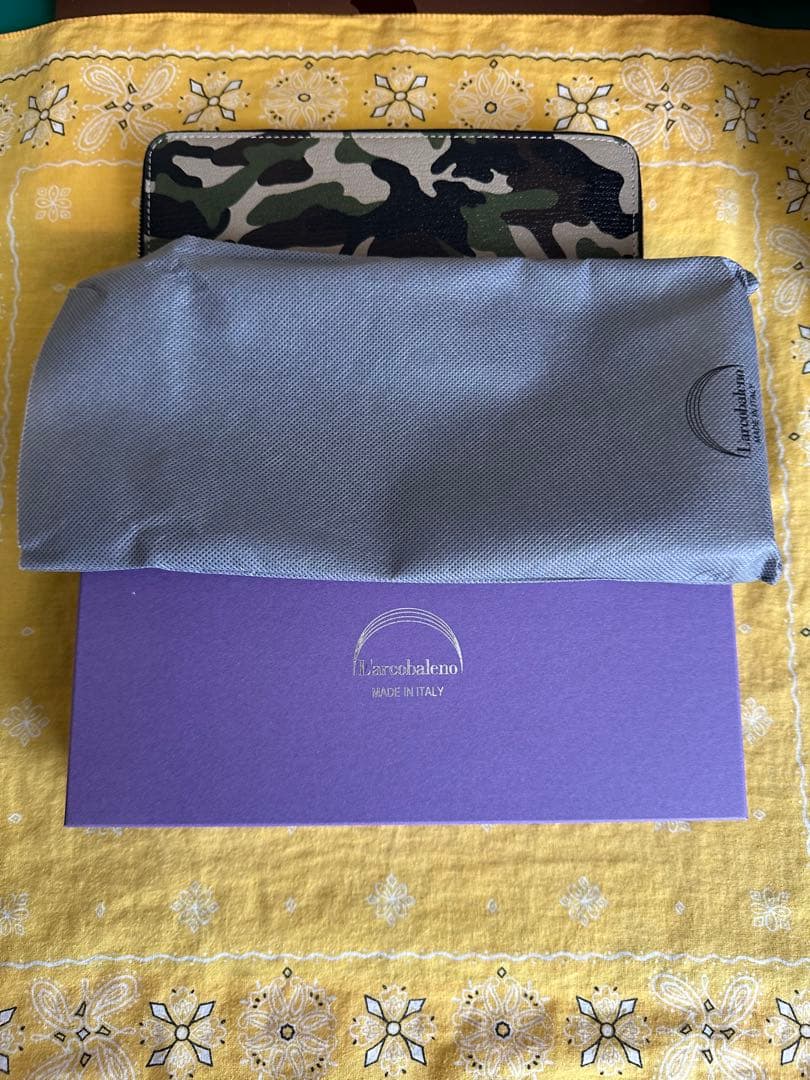 ラルコバレーノ / ラウンドジップ長財布 LA409GTCAMOKHA