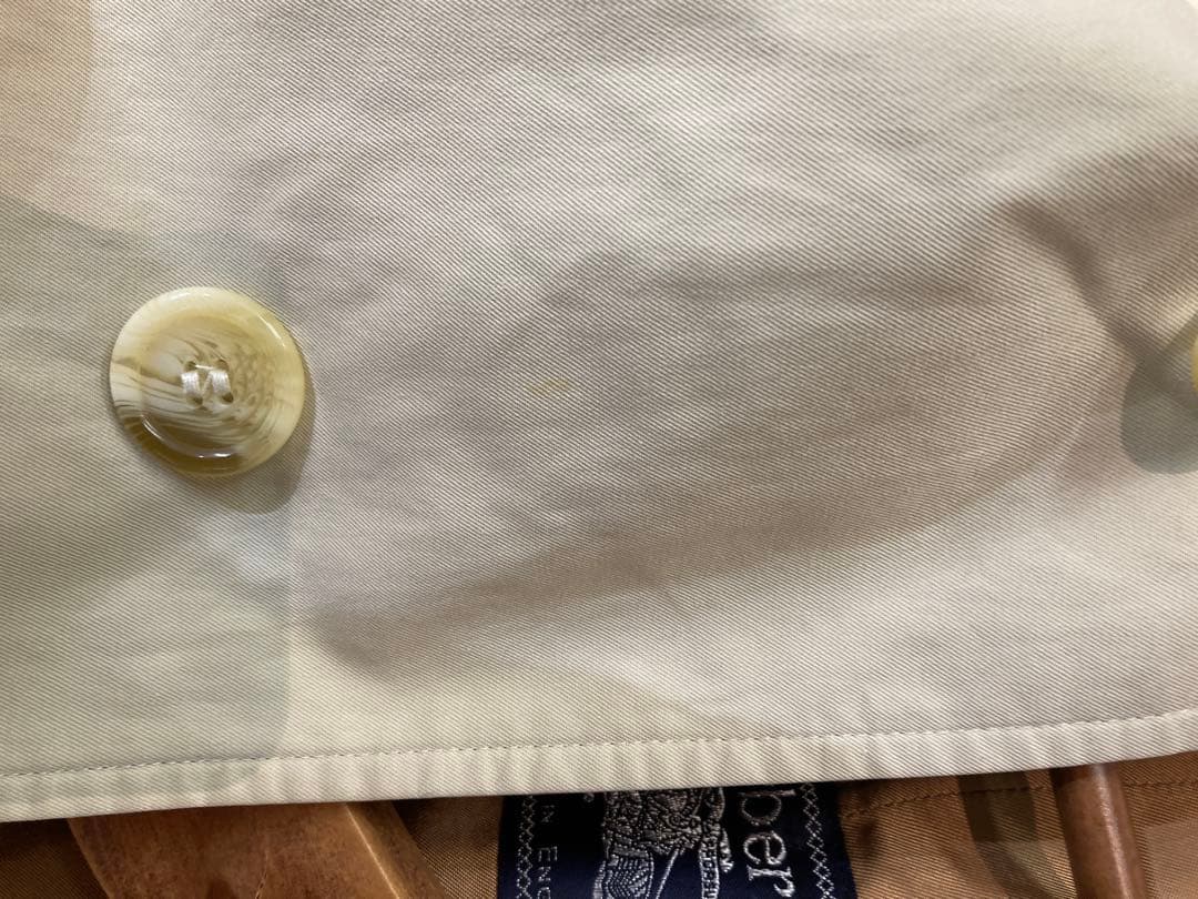 【バーバリー】メンズステンカラーコート　ライナー付き　ノバチェック　英国製